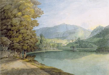 Rydal Water (caneta e tinta com wc no papel)